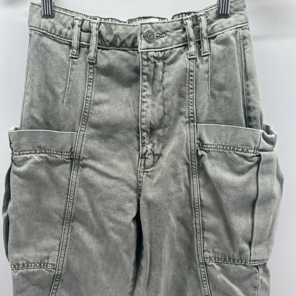 Urban Outfitters Jeans Womens XS Gray Denim Cargo Utility Pockets Outdoor